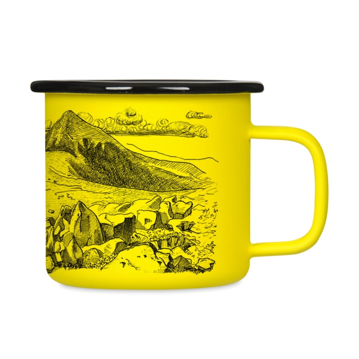 Kubek emaliowany retro - Kocham góry!