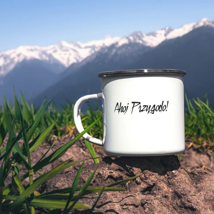 Kubek emaliowany - Ahoj Przygodo!