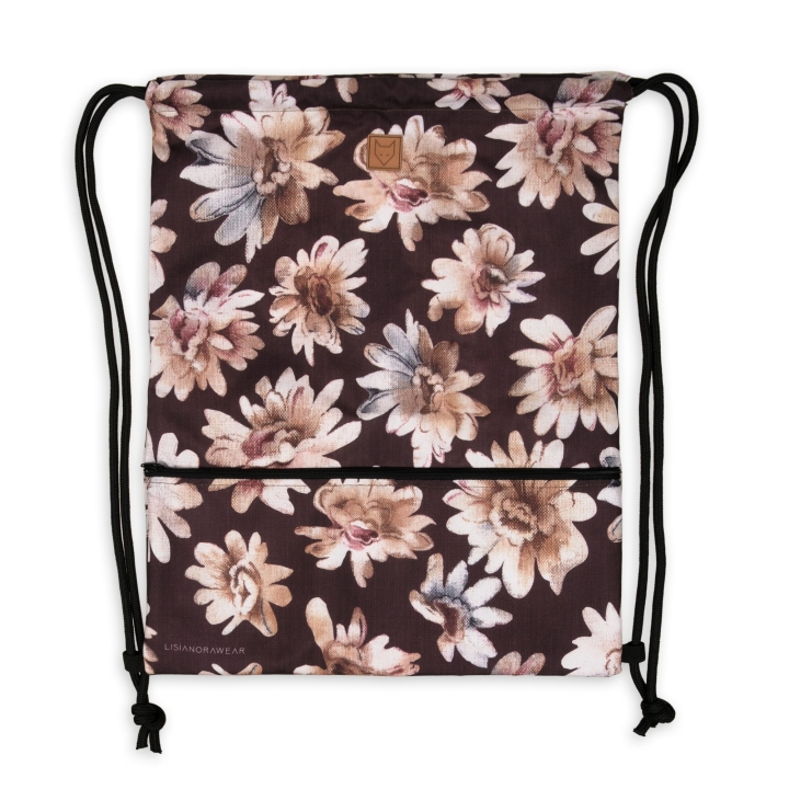 Worko-plecak z kieszenią zewnętrzną - Polne kwiaty