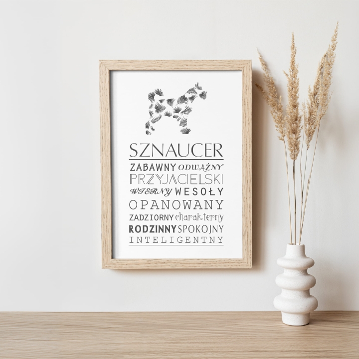 Plakat typograficzny - Sznaucer