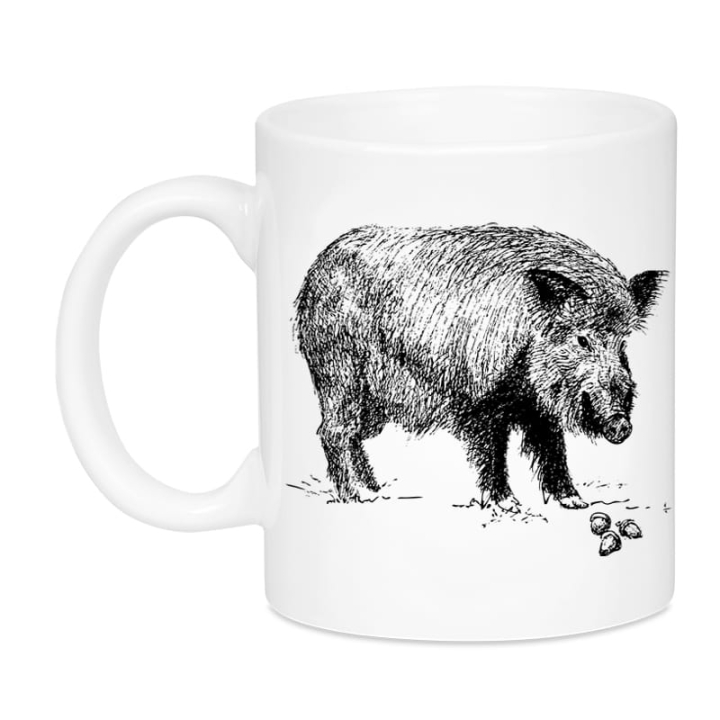 Kubek ceramiczny - Dzik