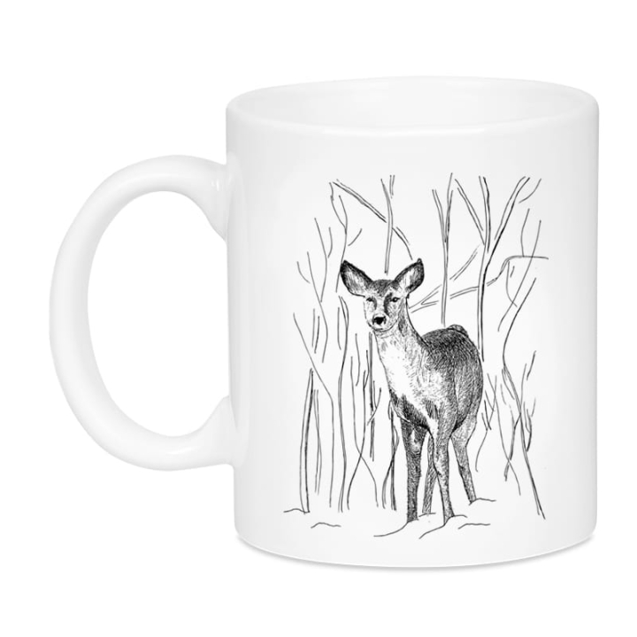 Kubek ceramiczny - Sarna