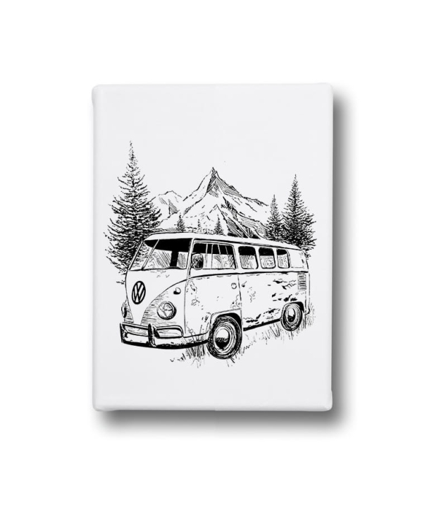 Obraz na płótnie - Vintage van w górach