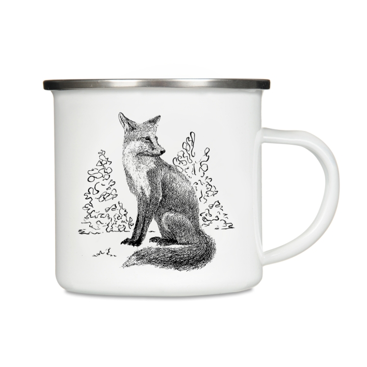 Kubek emaliowany - Lis