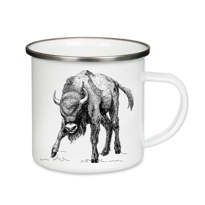 Kubek emaliowany - Żubr