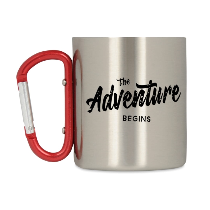 kubek metalowy - Rower w górach