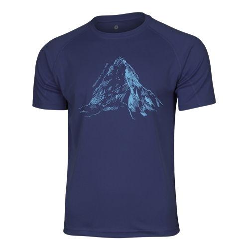 T-shirt funkcyjny regular fit - Matterhorn - GRANATOWY