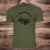 T-Shirt trekkingowy unisex - Off Road Mountain Dog - ZIELONY WOJSKOWY