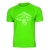 Koszulka trekkingowa damska unisex - Alpine Flowers - LIME GREEN