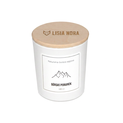 Naturalna świeca sojowa 180 ml - Górski poranek