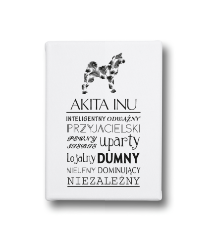 Obraz na płótnie z Akitą