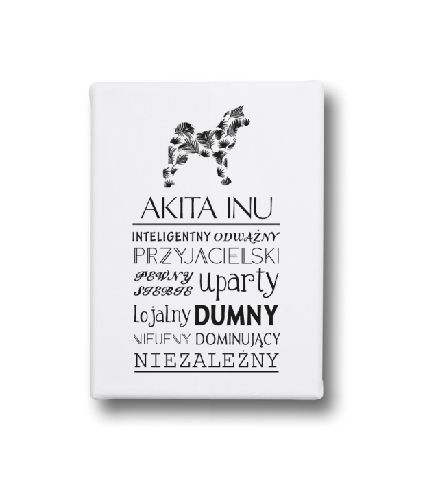 Obraz na płótnie z Akitą