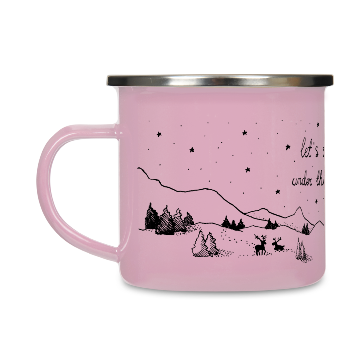 Kubek emaliowany - Let's sleep under the stars