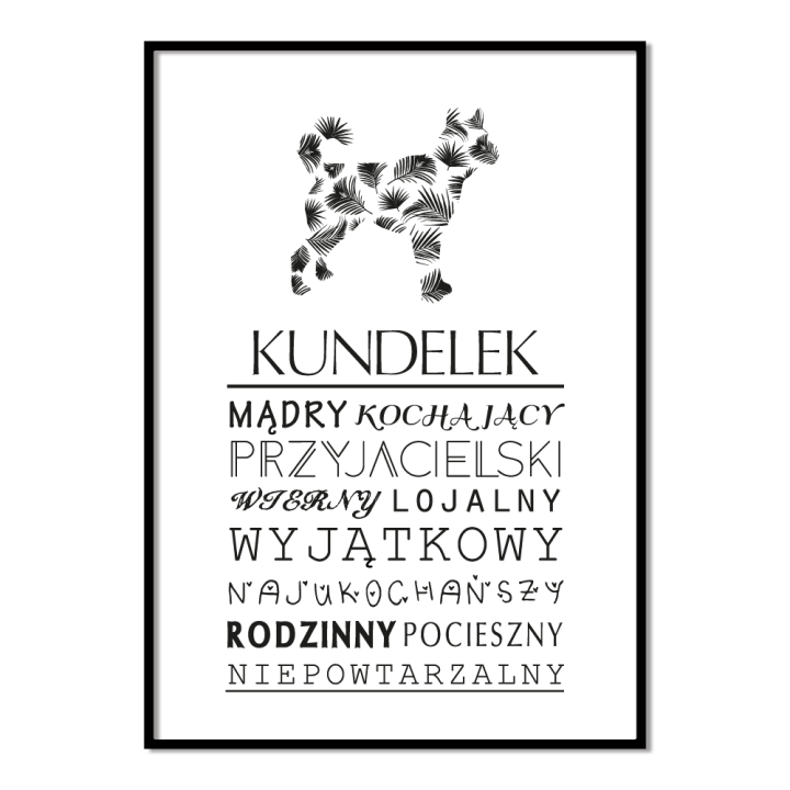 Plakat typograficzny - Kundelek