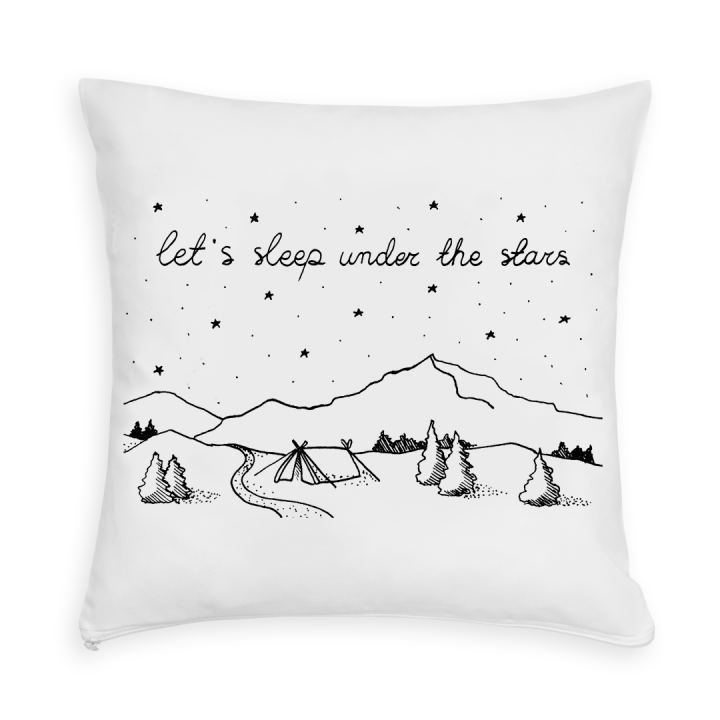 Poszewka na poduszkę - Let's sleep under the stars