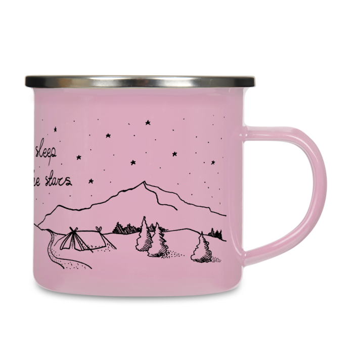 Kubek emaliowany - Let's sleep under the stars
