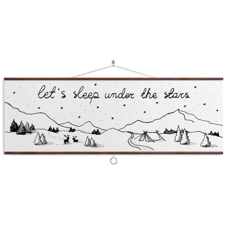 Plakat - Let's sleep under the stars