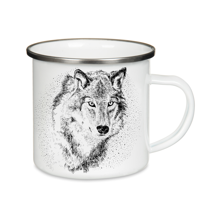 Kubek z wilkiem