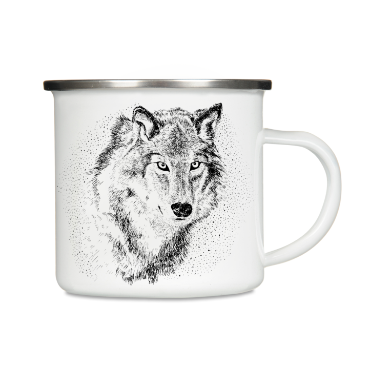 Kubek z wilkiem