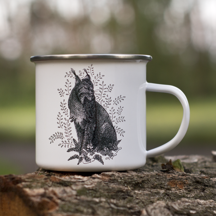 Kubek emaliowany - Ryś