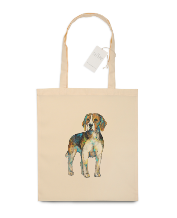 Torba na zakupy z psem rasy Beagle