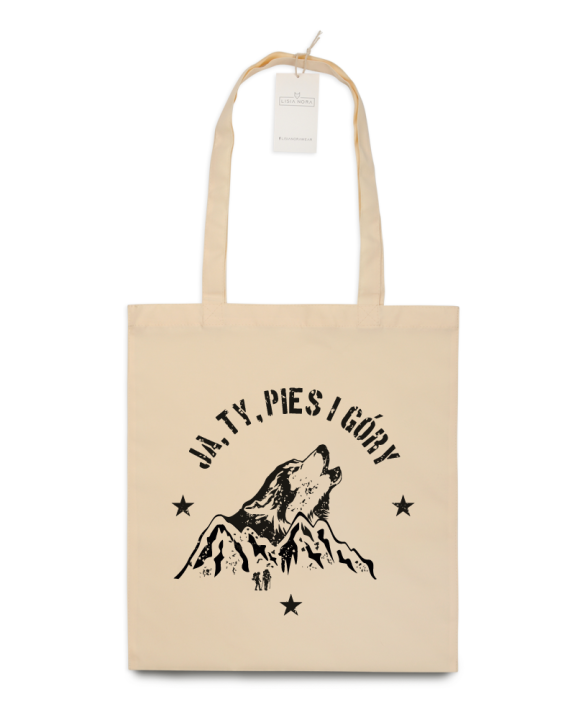 Torba z motywem górskim - Ja, Ty, pies i góry