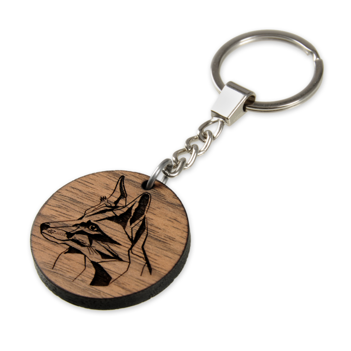 Brelok drewniany - Lis