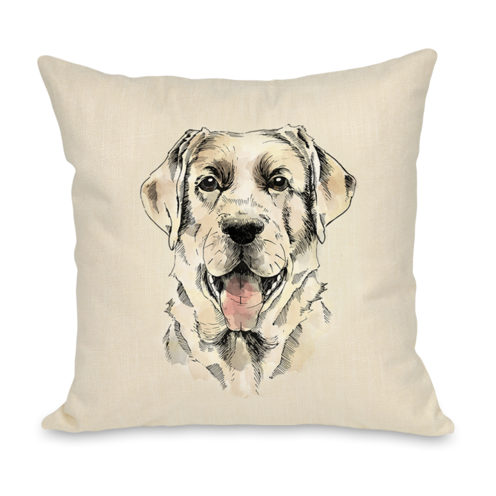Pomysł na prezent - poduszka z Labradorem.