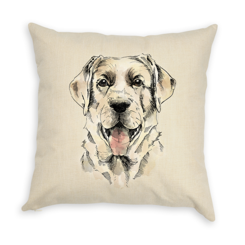 Pomysł na prezent - poduszka z Labradorem.