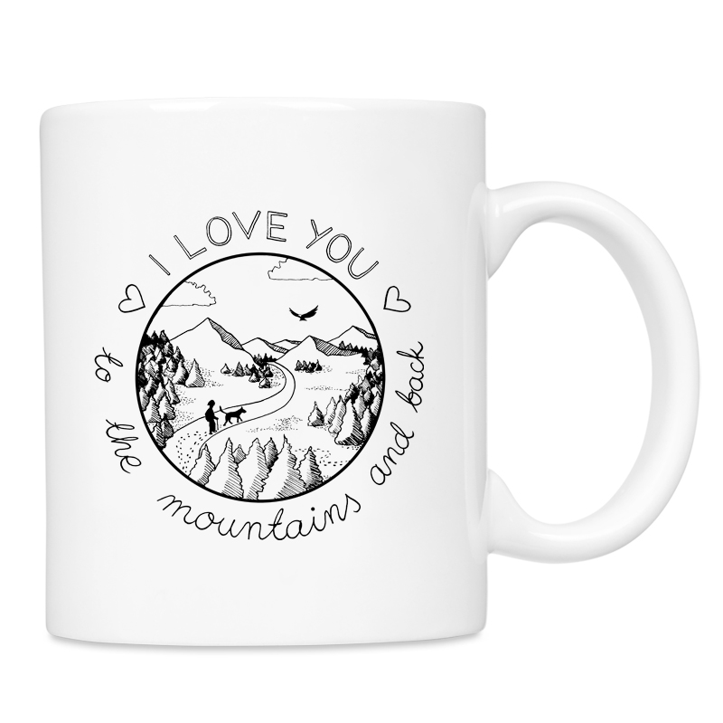 Kubek ceramiczny - I love you to the mountains and back